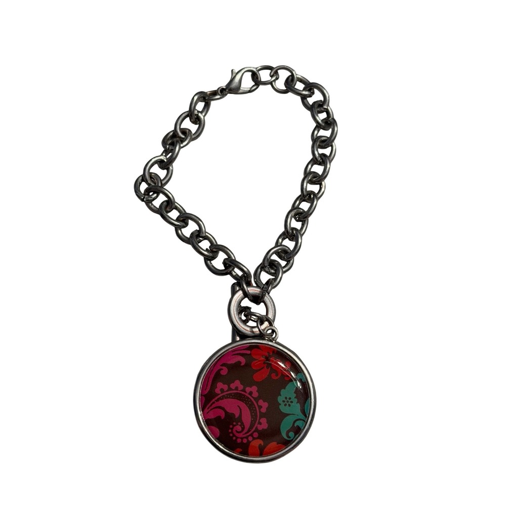 Bella Boutique Interchangeable Pendant Bracelet Set 4 Reversible Charms Boho‎ EX